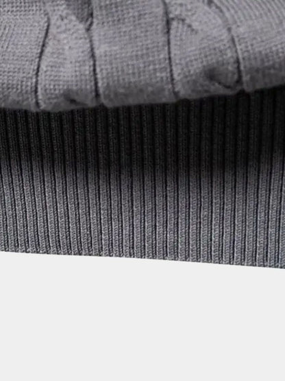 Cotton Sweater with Round Neck