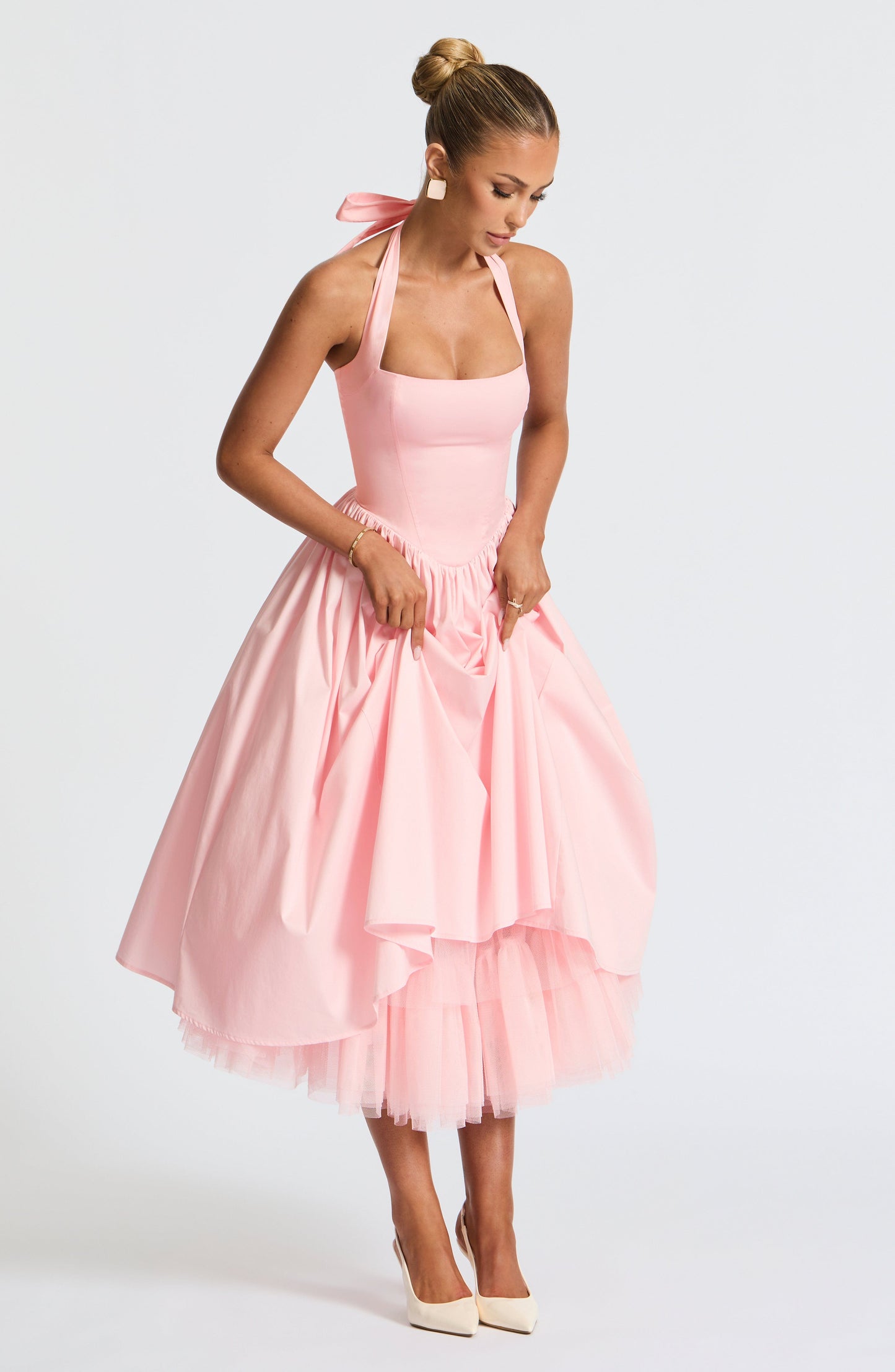 Cressida Midi Dress - Pink