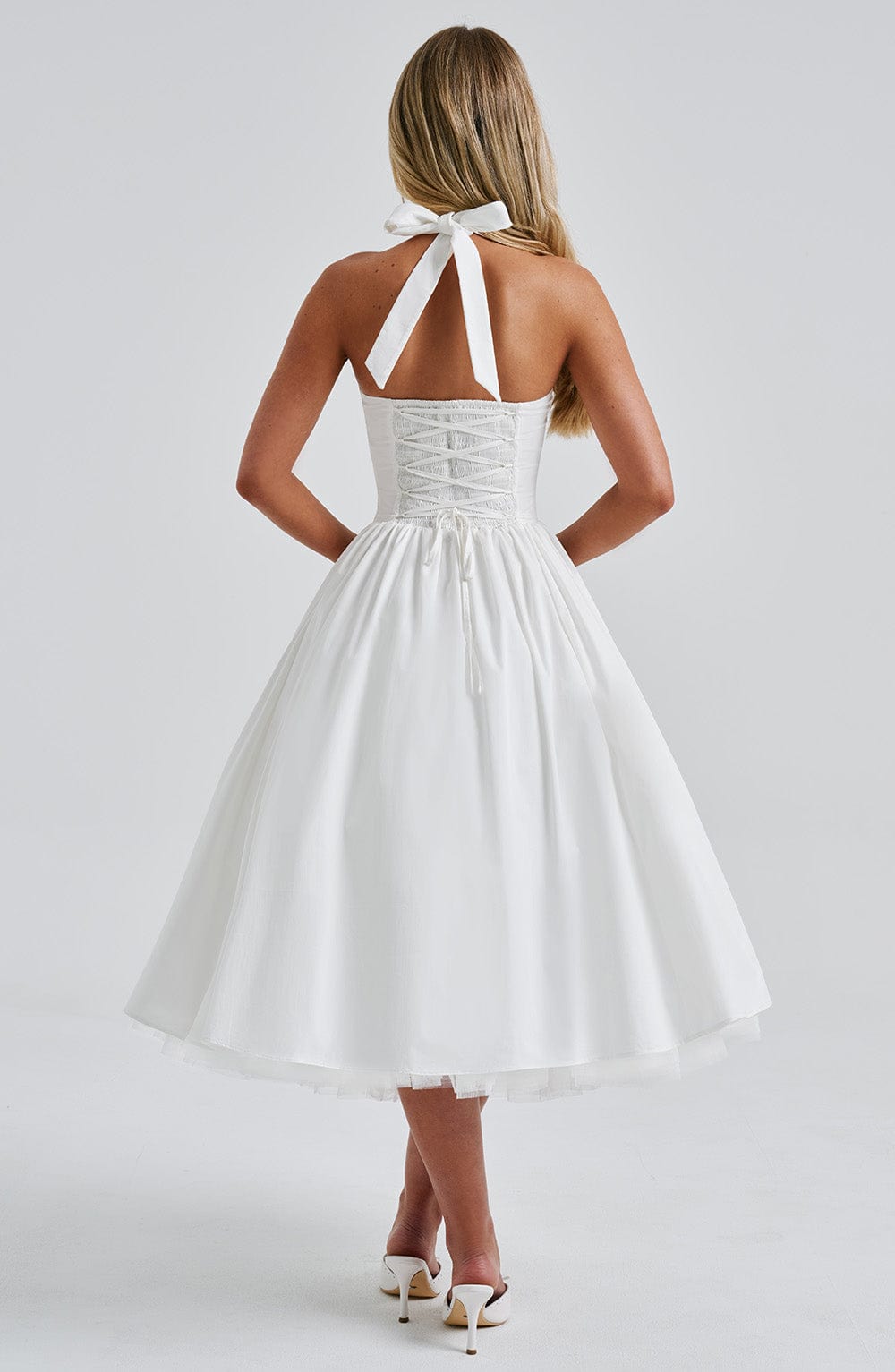 Cressida Midi Dress - Écru