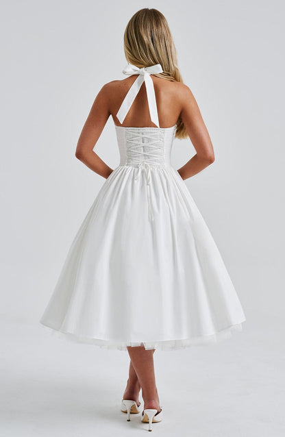Cressida Midi Dress - Écru