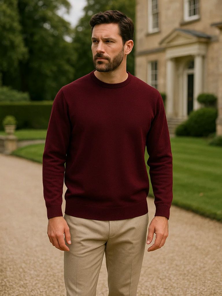 Sweater with a Round Neck