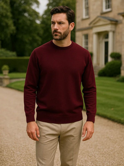 Sweater with a Round Neck