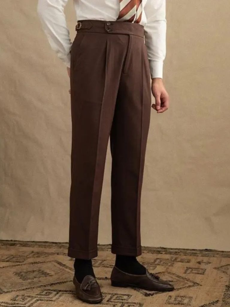 Dark Brown Gabardine Suit