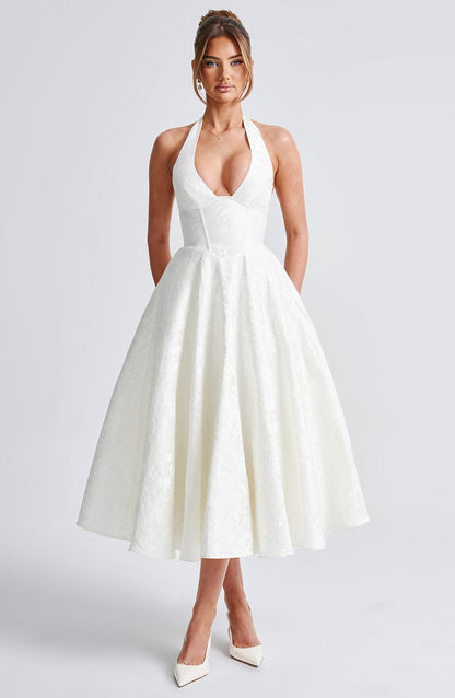 Effie Midi Dress - Ecru
