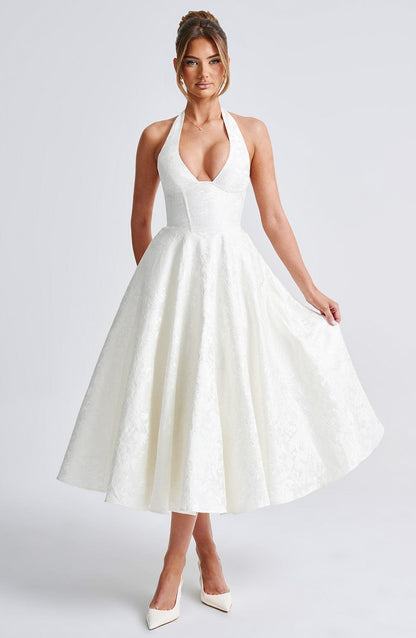 Effie Midi Dress - Ecru