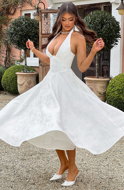 Effie Midi Dress - Ecru