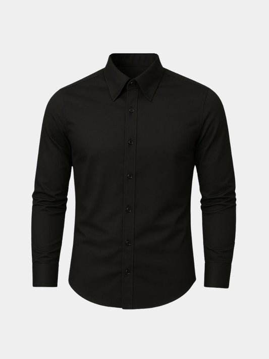 Elegant Shirt with Blade Collar