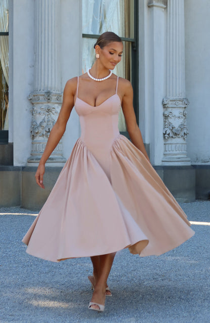 Emerson Midi Dress - Brown