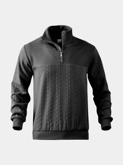 Essential Henley Pullover with Quarter Zip