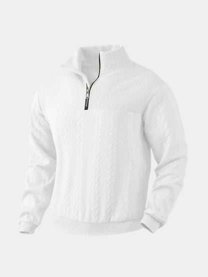 Essential Henley Pullover with Quarter Zip
