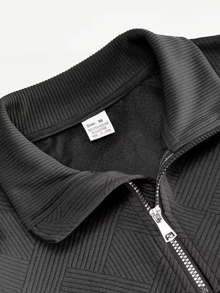 Essential Henley Pullover with Quarter Zip