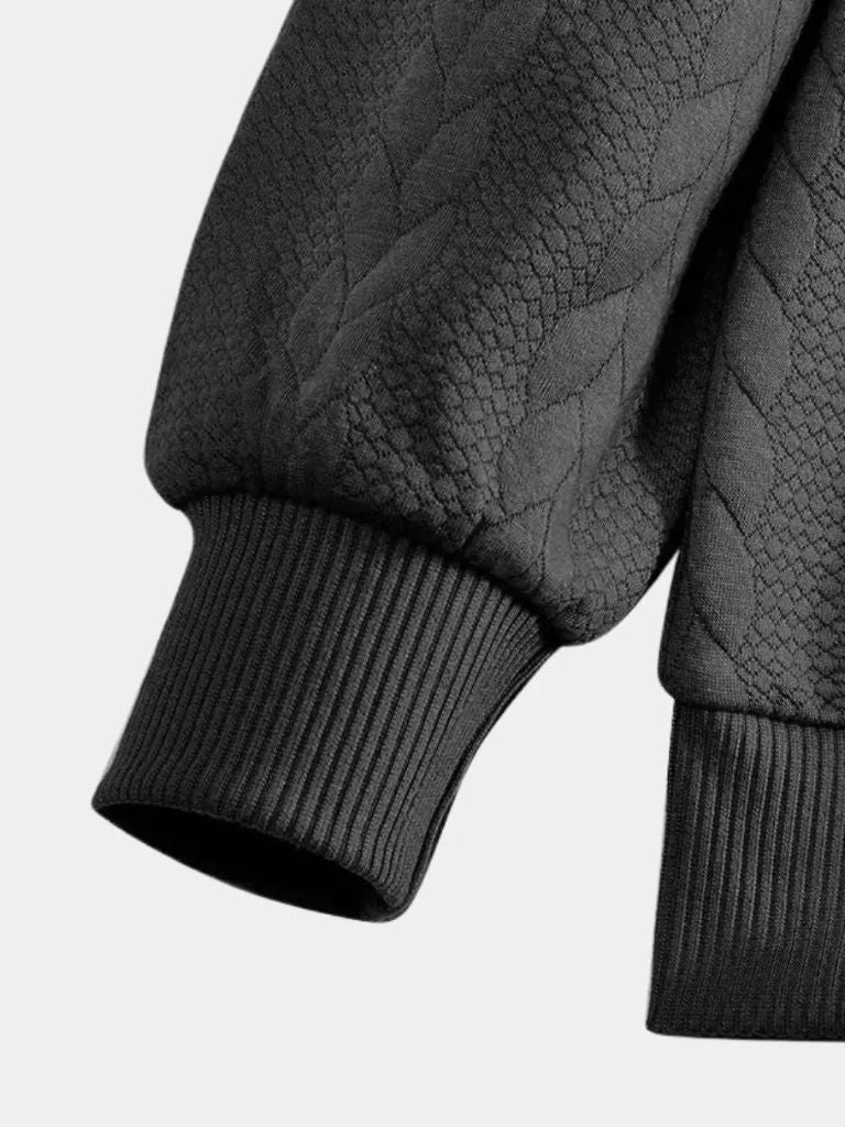 Essential Henley Pullover with Quarter Zip