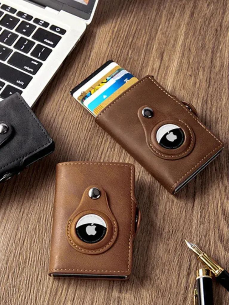 Modern Wallet with AirTag Holder and RFID Protection
