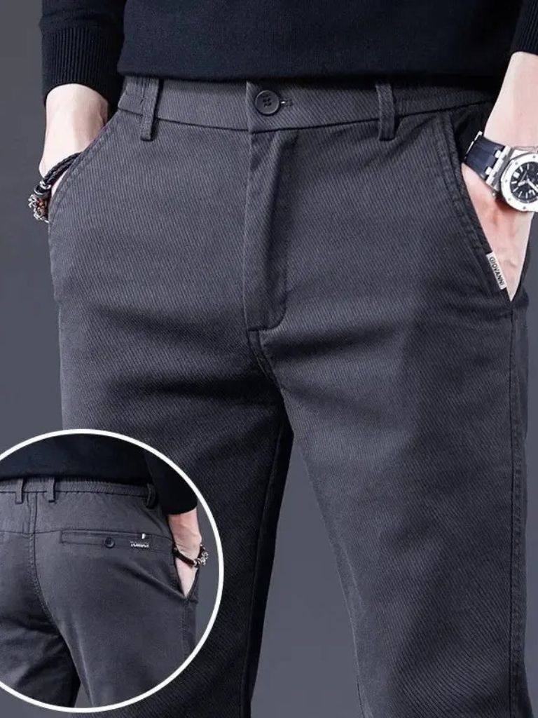 Essential Stretch Straight Trousers