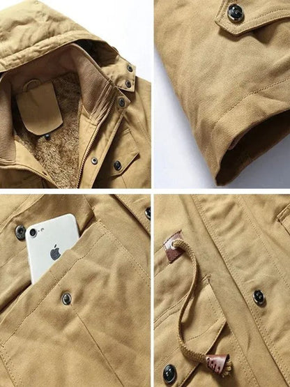 Hooded Fleece Bomber Jacket