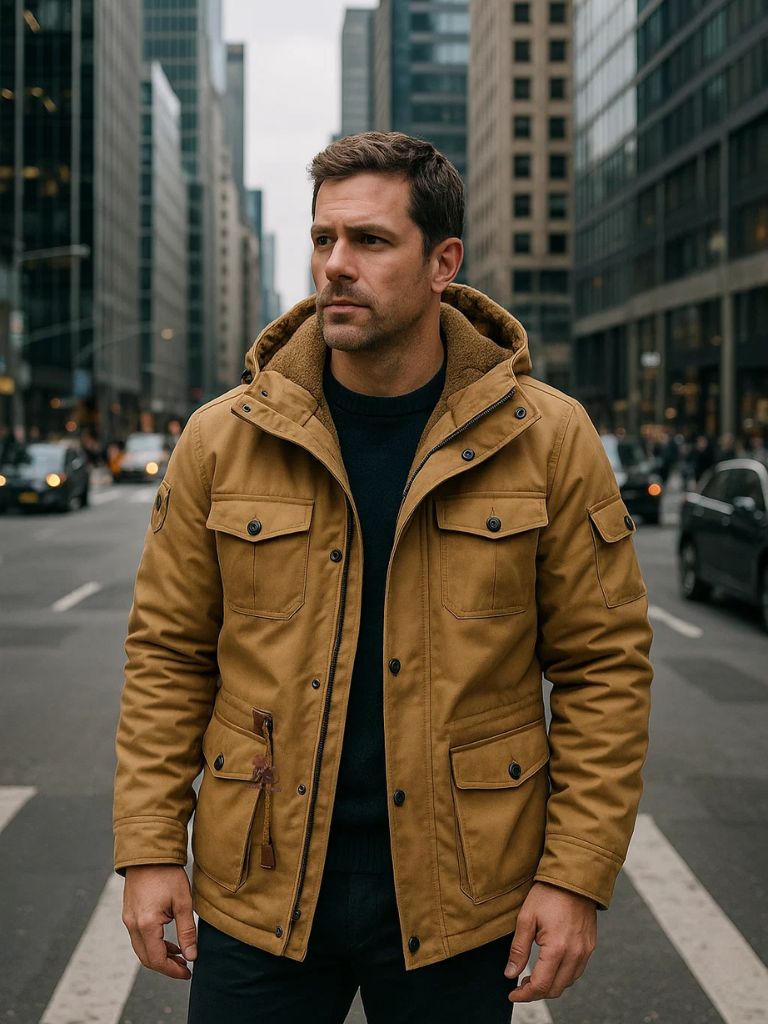 Hooded Fleece Bomber Jacket