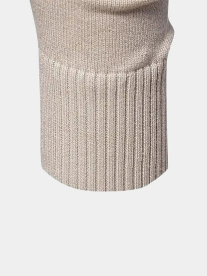 Half-Zip Cardigan Sweater in Solid Colour