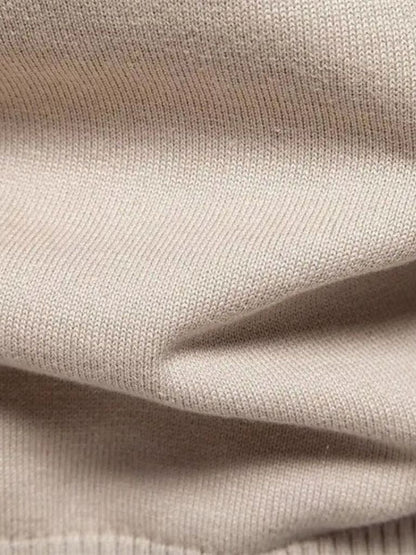 Half-Zip Cardigan Sweater in Solid Colour
