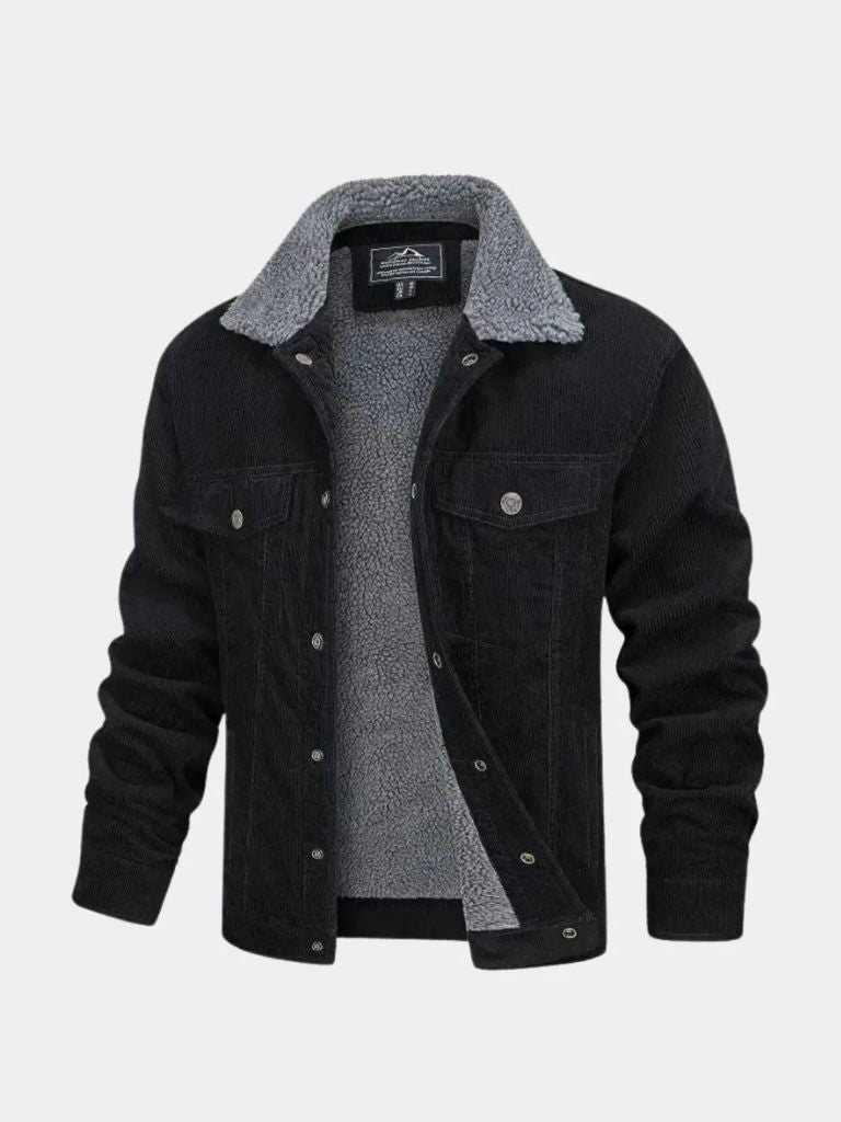 Sherpa Jacket in Velvet Fabric