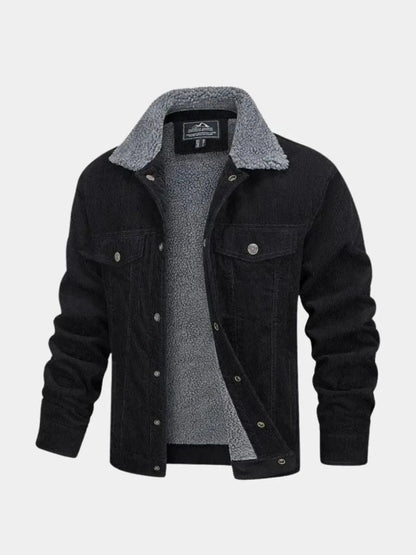 Sherpa Jacket in Velvet Fabric