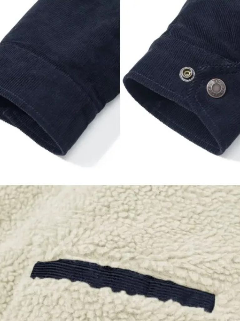 Sherpa Jacket in Velvet Fabric