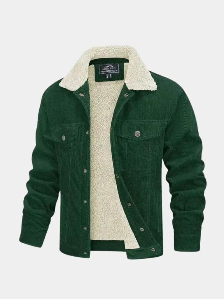 Sherpa Jacket in Velvet Fabric