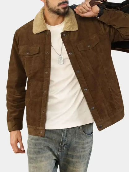Sherpa Jacket in Velvet Fabric