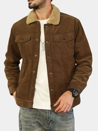 Sherpa Jacket in Velvet Fabric