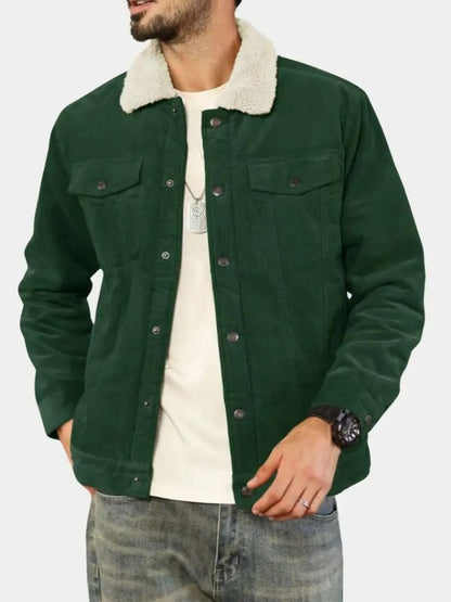 Sherpa Jacket in Velvet Fabric
