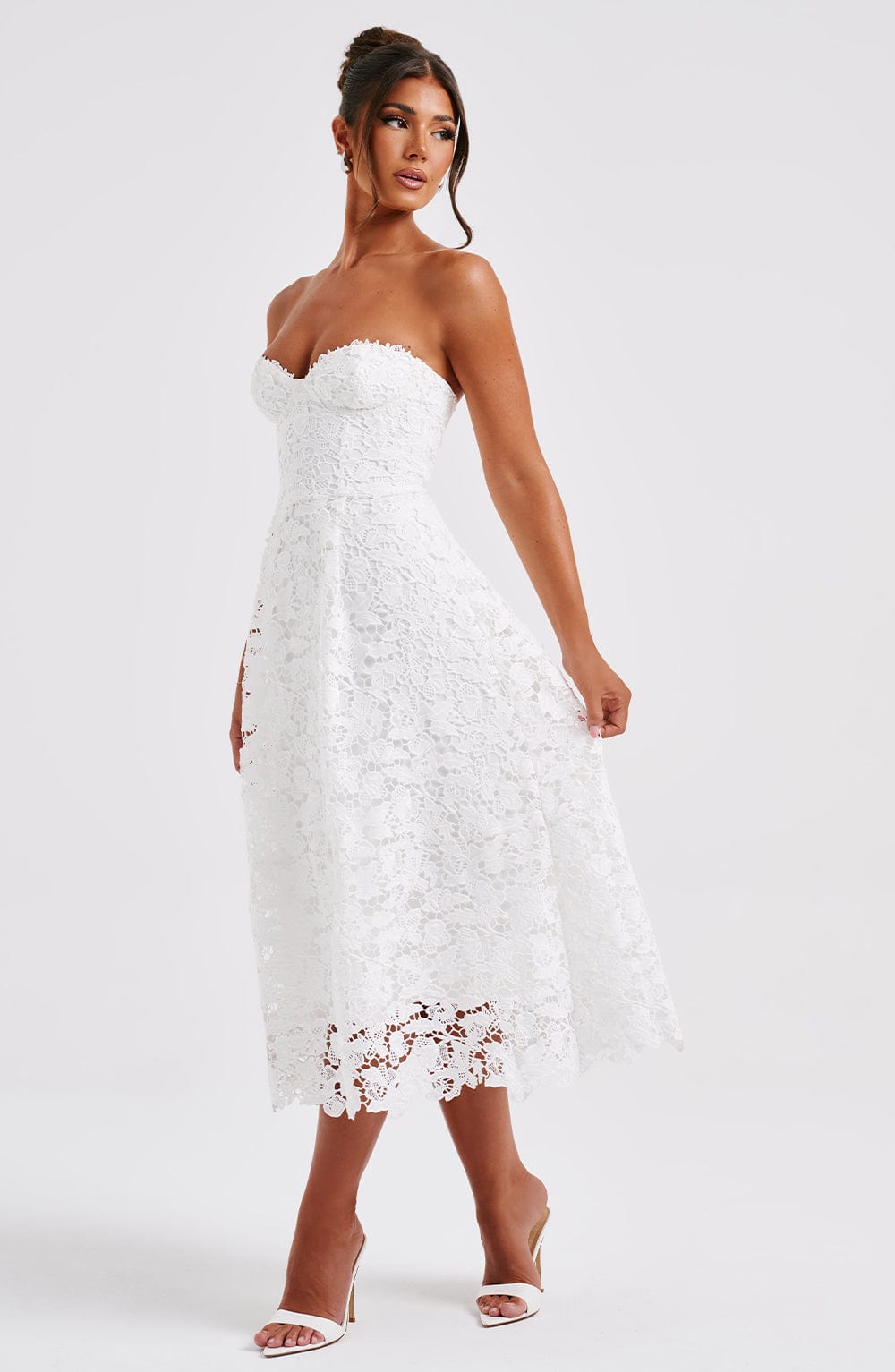 Ishani Midi Dress - Ecru
