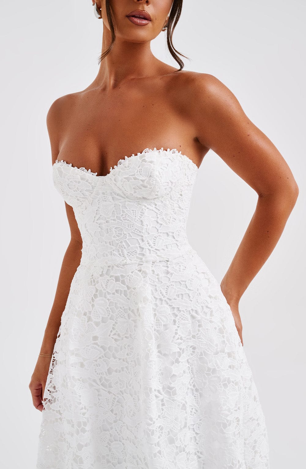Ishani Midi Dress - Ecru