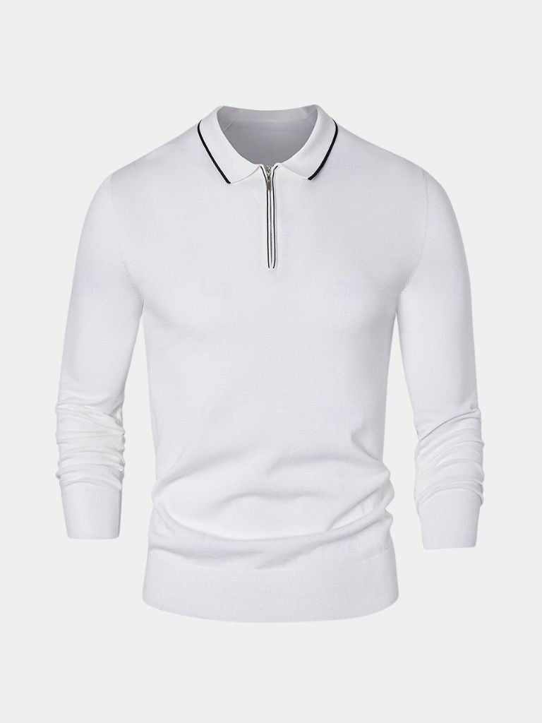 Polo Elite in Ivory with Long Sleeves