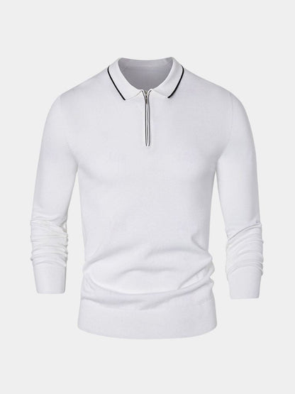 Polo Elite in Ivory with Long Sleeves