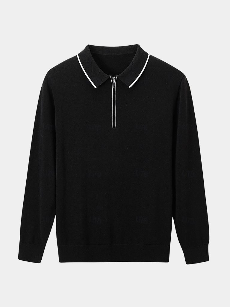 Polo Elite in Ivory with Long Sleeves