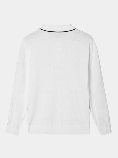 Polo Elite in Ivory with Long Sleeves