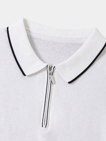 Polo Elite in Ivory with Long Sleeves