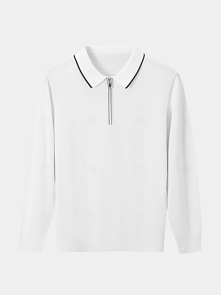 Polo Elite in Ivory with Long Sleeves