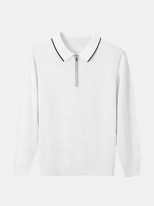 Polo Elite in Ivory with Long Sleeves