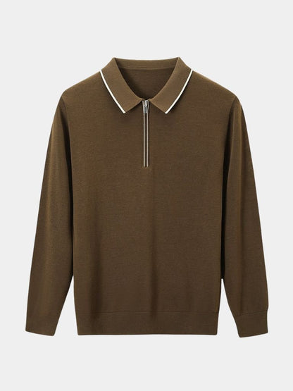 Polo Elite in Ivory with Long Sleeves