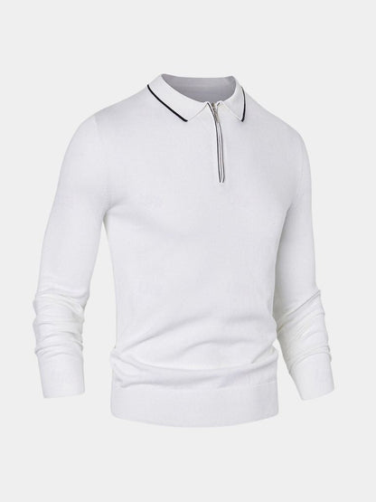 Polo Elite in Ivory with Long Sleeves