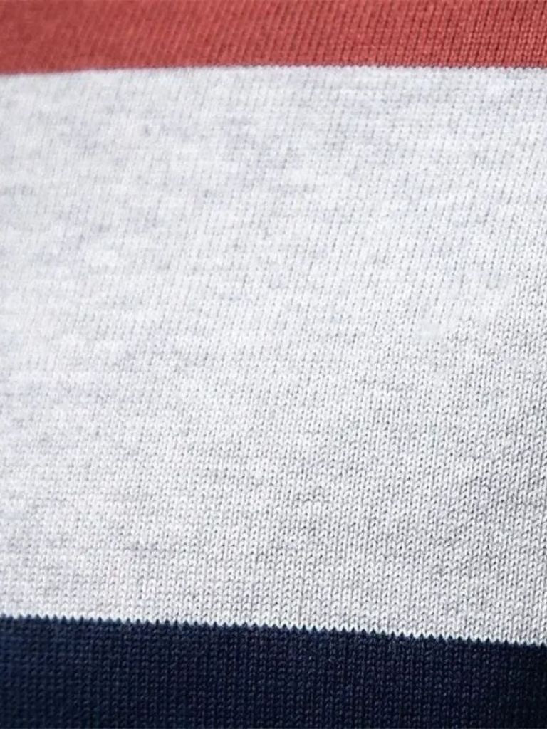 Sweater with Colourful Half-Zip