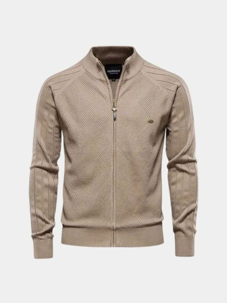 Knitted Cardigan with Zip