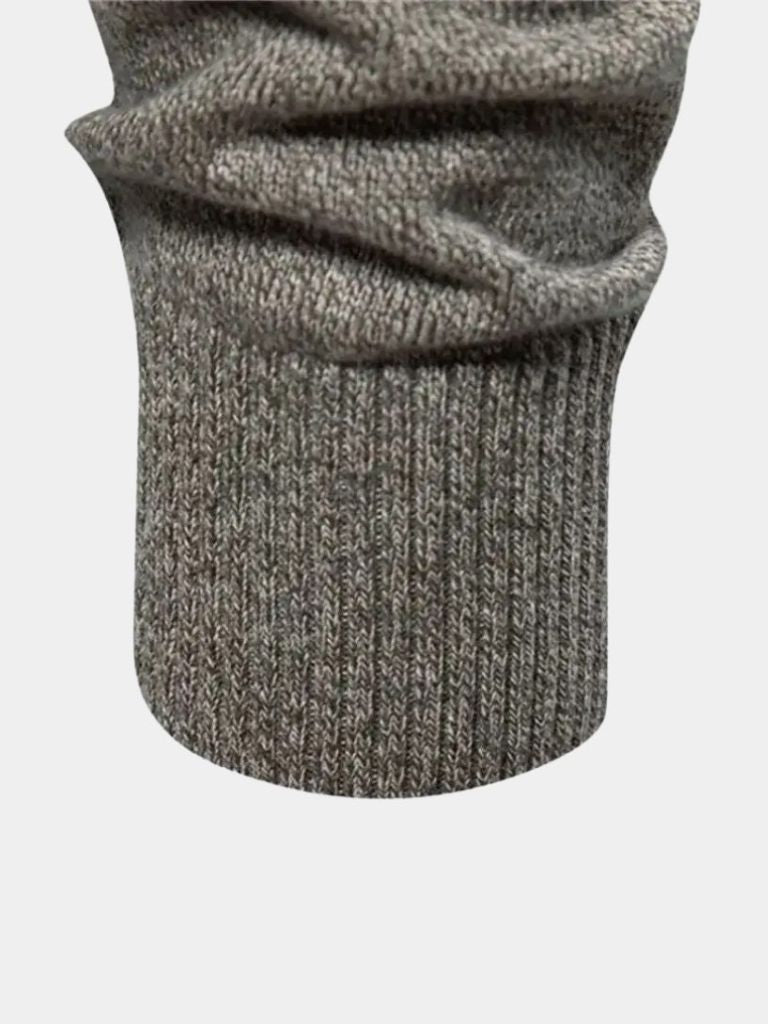 Cotton Long Standing Collar Sweater