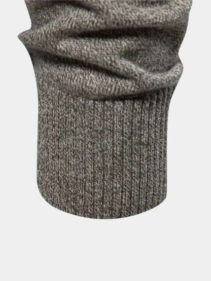 Cotton Long Standing Collar Sweater