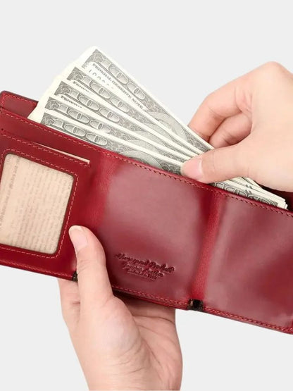 Leather Magnetic Anti-Scan Wallet