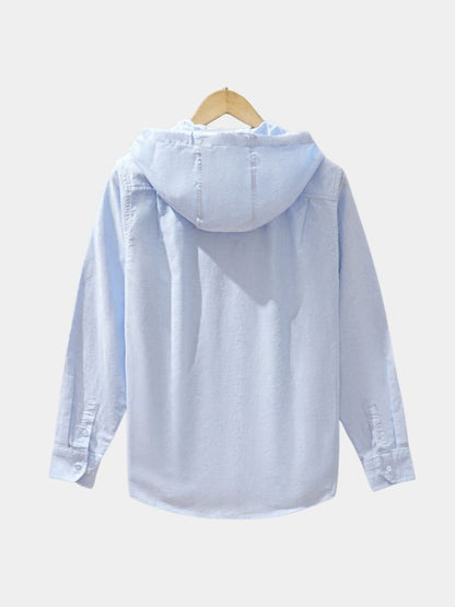 Light Linen Hooded Shirt Covenant