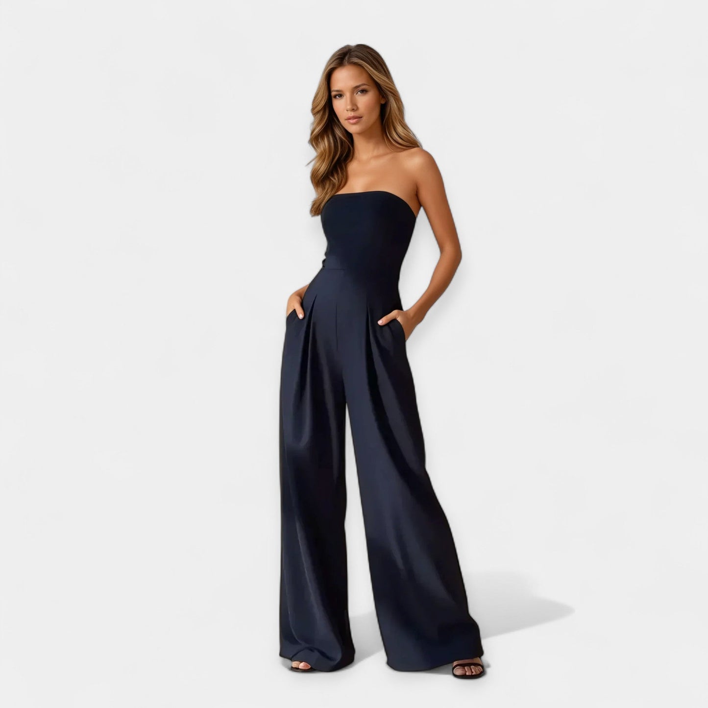 Sleeveless Bustier Jumpsuit