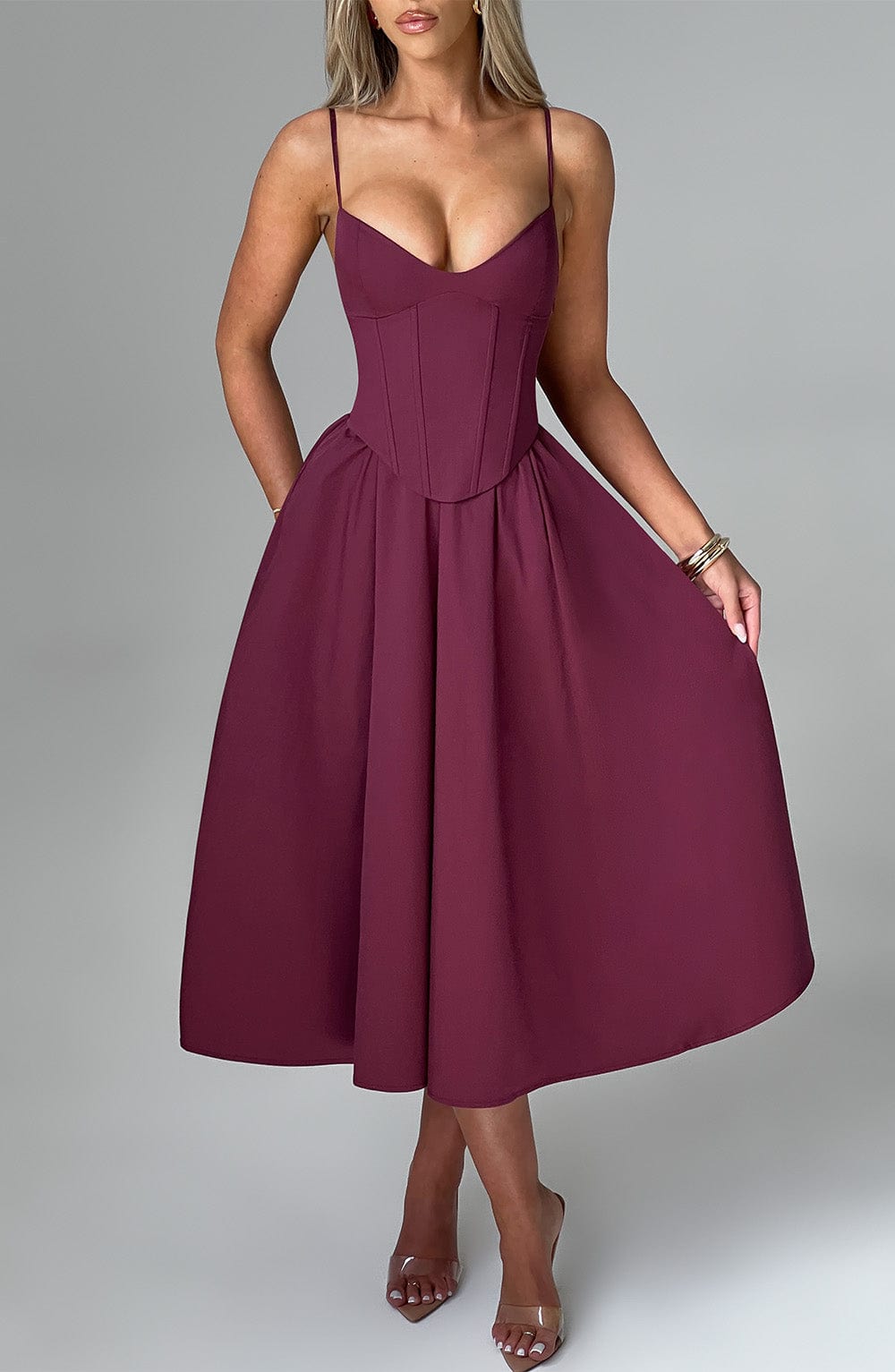 Midi Dress Mariella - Juicy Cherry