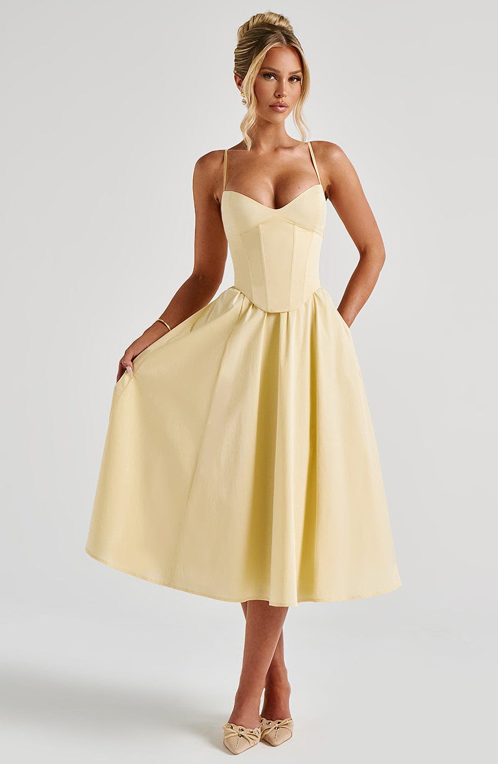 Mini Dress Mariella - Lemon