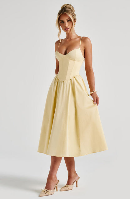 Mini Dress Mariella - Lemon